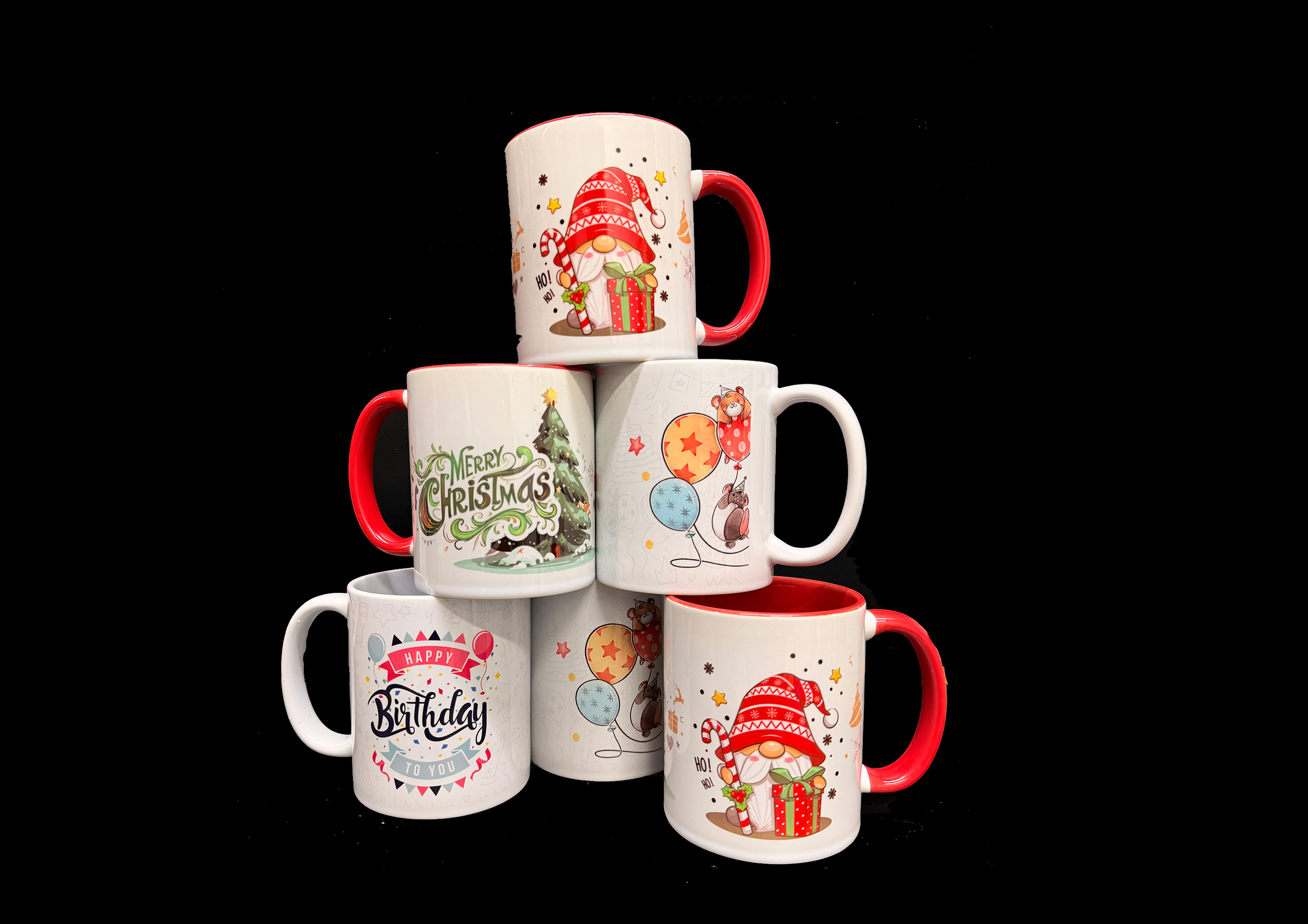 Custom printed ceramic mugs